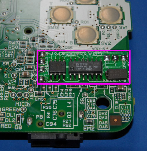 GBAccelerator DS Chip Placement