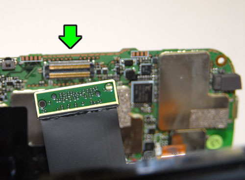 Screen assembly connector disconnected