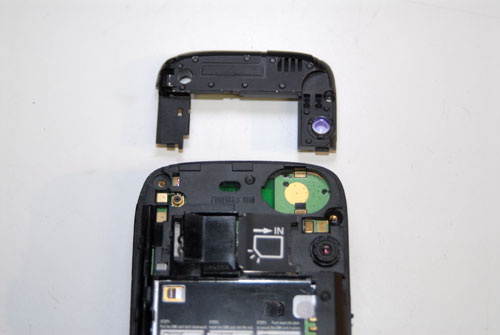 Remove upper part of rear case