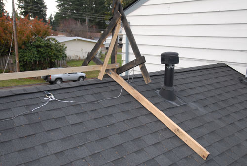 Support Frame on Roof