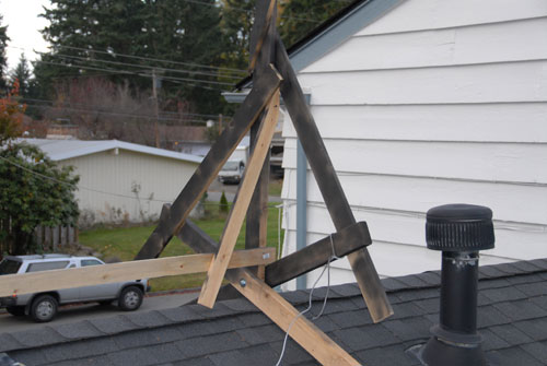 Support Frame on Roof