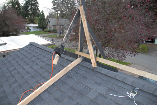 Support Frame on Roof