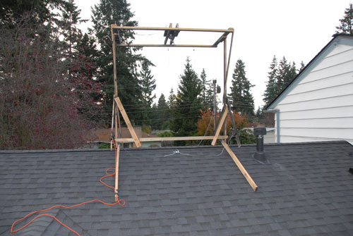 Support Frame on Roof