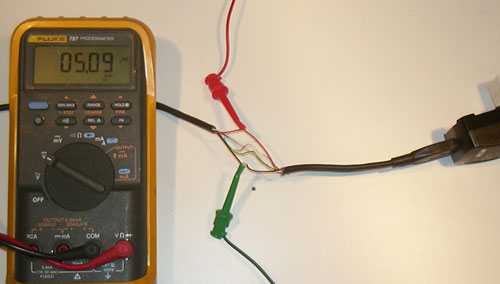 Use a meter to find the correct wires