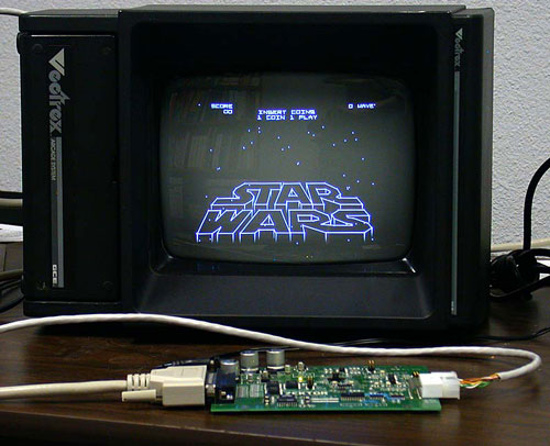 Vector graphics on a Vectrex display Vector graphics on a Vectrex display